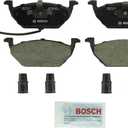 BOSCH BC768A QuietCast Premium Ceramic Disc Brake Pad Set - Compatible with Select Volkswagen Beetle, Golf, Golf City, Jetta, Jetta City; FRONT