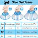 Vivifying Dog Cones for Small Dogs, Adjustable 5.7-8in Pet Cone, Lightweight Recovery Elizabethan Collar for Cats, Puppies and Mini Dogs (Blue), Size: M(Neck: 5.7-8.0 in)