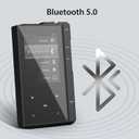 32GB MP3 Player with 90 Hours Long Battery Life,Bluetooth 5.0,Phinistec Z6 Digital Audio Player with Sturdy and Durable Metal Frame, 2.4'' IPS Glass Screen,FM Radio,Support up to 256GB