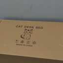 Elevated Cat Desk Bed with Adjustable Mounting for Home or Office Use