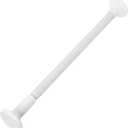 uxcell 24-31 Inch White Telescopic Curtain Rods, Adjustable Stainless Steel Shower Curtain Rod No Drilling Expandable Hanging Rods for Bathroom Bedroom Doorway Windows