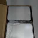 PATIKIL 2 Pcs Metal Tin Box, 5.1 x 3.7 x 2.4 Inch Rectangular Storage Tin Box with Lid Portable Tinplate Container with Window for Home Organizer Crafts Gifts Keys Cookies Cards Storage