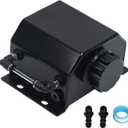 LokoCar Coolant Radiator Tank Reservoir Expansion Overflow Tank Universal 1L Aluminum Black