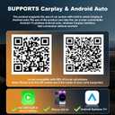 2026 Upgraded Wireless Carplay Adapter, 4 in 1 Screen Mirroring Support Mirror Link/AirPlay for Apple CarPlay & Android Auto, Mini USB/Type-C Plug & Play Car Play Adapter, Wired to Wireless No Latency