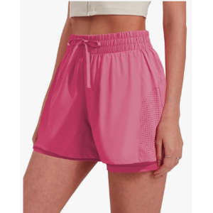 Pinspark womens High Waisted Quick Dry Gym Shorts with Pocket, Size XS