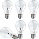 100 W Incandescent Light Bulb, A19 E26 Medium Base, Dimmable, Soft White - 6 Count