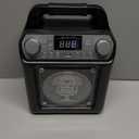 Singing Machine Portable Karaoke Machine with Wired Mic, Bluetooth, LED Lights - For Adults & Kids (Black)