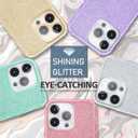 MATEPROX Compatible with iPhone 13 Pro case Bling Sparkle Cute Girls Women Protective Cover for iPhone 13 Pro 6.1" 2021(Purple)