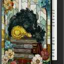 Case for 6.8" Kindle Paperwhite (11th Generation 2021 Release) and Kindle Paperwhite 2021 Slim Fit Standing Cover with Auto Sleep/Wake, Stained Glass Book Dragon Cover for Girl Women Boy Men