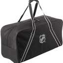 NHL Durable 30 Inch Black Equipment Bag with Roomy Compartment Lightweight Large Duffle Bag for Travel