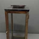 HD Designs Metal & Wood Lantern, 14 in 