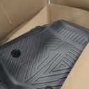 KUST Floor Mats for 2020-2026 Chevy Silverado/GMC Sierra 1500/2500HD/3500HD Crew Cab with Rear Underseat Storage Box, Front Bucket, All Weather Car Mats for Silverado Accessories TPE Rubber