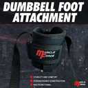 Dumbbell Foot Attachment for Exercise - Monkey Foot Weights & Tibialis Trainer Strap for Workout - Monkey Feet for Weight Lifting, Ankle Weight Strap & Dumbbell Attachment for Feet