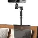 Bed Sofa Projector Stand, Height Adjustable Projector Mount Base, 360 Rotation, Universal Bedside Bracket Holder Compatible with XGIMI, VANKYO, Epson, Jinhoo, AuKing Projectors