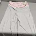 SOLY HUX Women's Sweatpants Color Block Low Rise Fold Over Waist Baggy Wide Leg Pants M