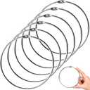 MorningRo 6 Pack 4 Inch Loose Leaf Binder Rings Extra Large Nickel Plated Steel Key Keychain Book Metal Rings for Home Office Index Cards Receipts Memos Files DIY Photos Craft Supplies