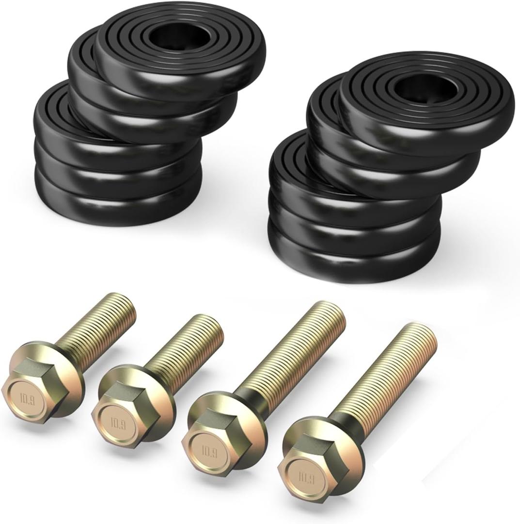 Premium Solid Front Seat Spacer, 0.25" to 1.5" Adjustable Seat Riser Compatible with Toyota Tacoma, 4Runner, FJ Cruiser, and Lexus GX460 GX470 (Rear)