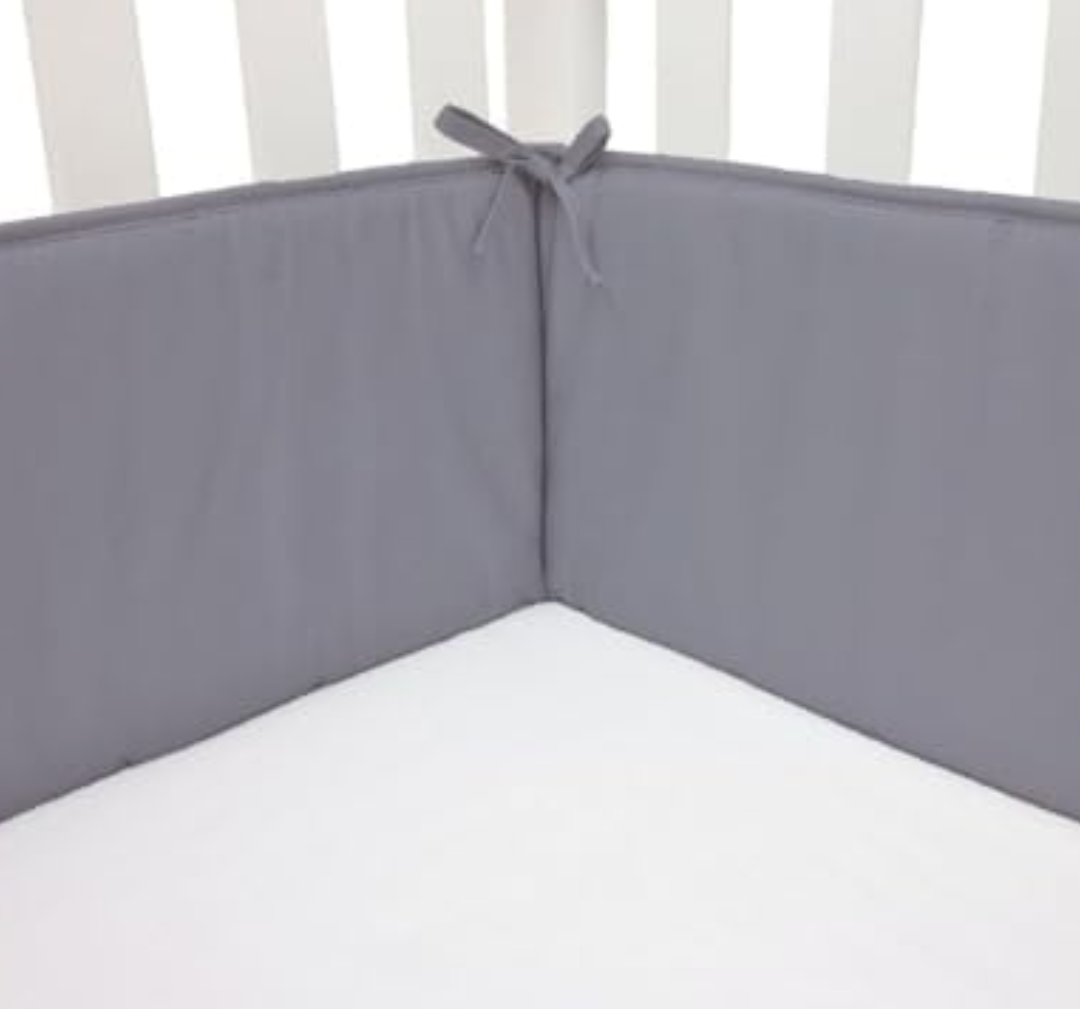 Thickened Bedding Set, Anti-Collision Pad for Cornor Side (Gray) 9.5in×27in