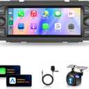 for Dodge Ram 1500/2500/3500 2002-2006, for Jeep Wrangler 2003-2006,Jeep Grand Cherokee 1999-2004-Android 13 Wireless CarPlay Android Auto 6.86 IPS Touch Screen Car Radio METEESER