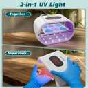 Akisey UV Light for Resin, Two-Sided UV Resin Light with Adjustable Time Setting(2m, 3m, 5m), 36W Fast Curing Lamp for Molds DIY Craft Decor Jewelry Making