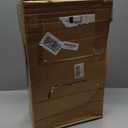 Lanpn Natural Rattan Christmas Tree Collar 24 inch, Decorative Wicker Woven Tree Skirt Ring Stand Base Cover Rustic Farmhouse for Small mini Pencil Silm Artificial Trees Xmas Decor (Brown)