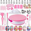 Cake Decorating Kit,Piping Bags and Tips Set,Cake Decorating Supplies,Frosting Piping Kit,Cake Baking Supplies for Beginners (255PCS)