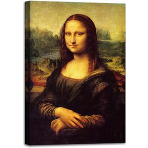 msspart Canvas Prints Wall Art Mona Lisa by by Leonardo DaVinci, The World Classic Paintings Reproductions for Living Room 24"x36"