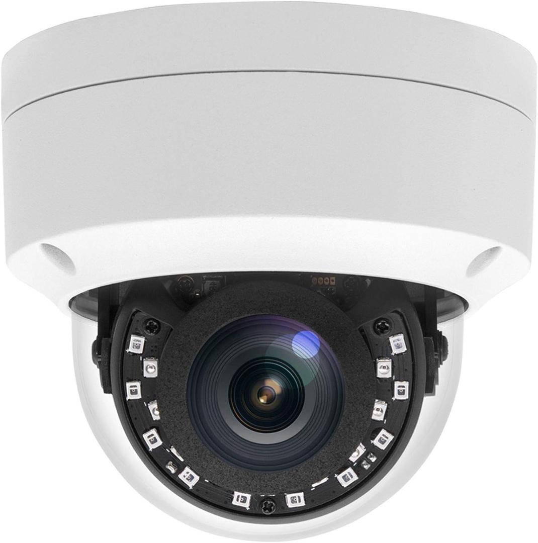 8MP 4K PoE IP Vandal Dome Security Camera Outdoor, H.265 IP Network PoE Camera with 2.8mm Lens, 105 Wide Angle, IP66 Waterproof, 80ft IR Night Vision, Human Motion Detection