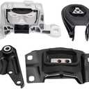 YBDDZH Engine Motor and Transmission Mount Kit Compatible with 2010 2011 2012 2013 3 2.0L L4 Auto Transmission，Replace# A4405 B37F39040F A4402 BBM439060 A4421 BBM539070B A4418 BFD139010A 4 pcs