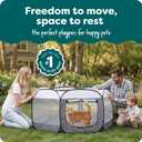 FurHaven Portable Pet Playpen for Dogs & Cats, Extra Large Indoor Kitten Playpen with Mesh Sides, Foldable Dog Playpen for Small Dogs, Pop Up Travel Dog Pen, X-Large, Gray Pebbles