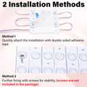 120 Led Van Interior Light Kits, 12V Led Light Strip, Cargo Van Accessories, Ceiling Work Lights Kit, Enclosed Trailer Lights for Truck Vans RV Boats Caravans, 40 Modules(White)