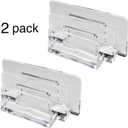 Acrylic Letter Sorter Little File Folder Sorter (2 Pack) for Paper, Letter, Envelope, Office File Organizer, Office Supplies, Desk Accessories - Clear