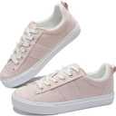 Obtaom Women's Canvas Sneakers Cute Lace up Fashion Sneaker Comfortable Skate Shoe for Lady Casual Tennis Flats
, Size 11