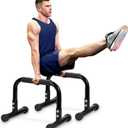 Push Up Bar, 12 Inch High Non-Slip Parallettes Bars & Dip Bars With Foam Handles, Heavy-Duty No Wobbling Calisthenics Equipment For Handstand, L-Sit, Gymnastics, Strength Training Home Gym Use