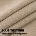NLMUVW Natural Linen Table Cloth 6ft, Burlap Tan Tablecloth Rectangular Dining Table Cover Water Resistant for Kitchen Party Cafe, 54 x 78 Inch