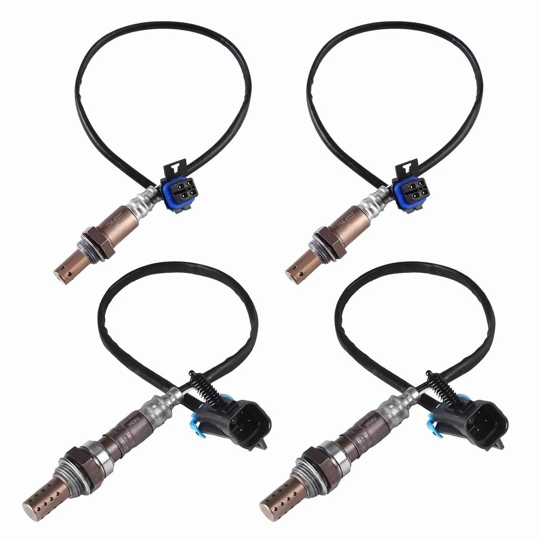 Oxygen O2 Sensor Upstream and Downstream Fits for Chevy GMC Avalanche Silverado Sierra 1500 Classic Suburban Yukon XL 1500 2500 Tahoe 4.3L 4.8L 5.3L 6.0L 2006-07, for Cadillac Escalade 6.2L 2007 4PCS Oxygen O2 Sensor Upstream and Downstream Fits for Chevy GMC Avalanche Silverado Sierra 1500 Classic Suburban Yukon XL 1500 2500 Tahoe 4.3L 4.8L 5.3L 6.0L 2006-07, for Cadillac Escalade 6.2L 2007 4PCS