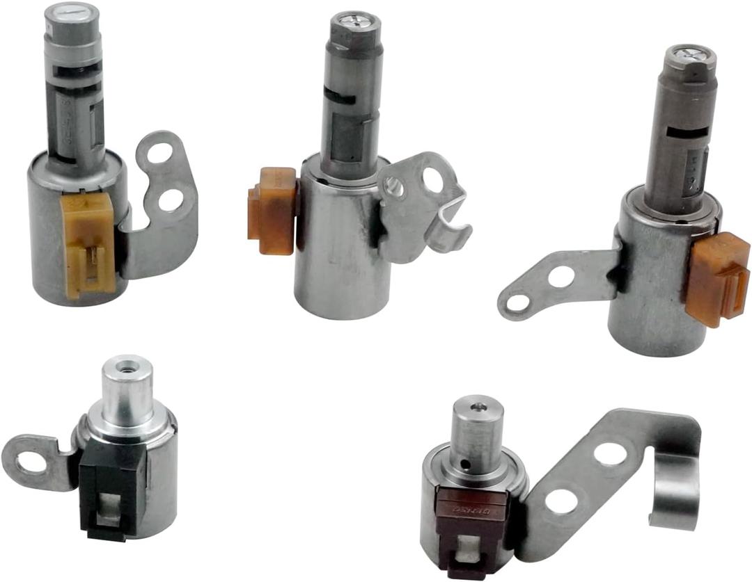 U140E F140E U140 U241 U240E 5PCS Transmission Solenoid Kit Replacement for 35210-21010 35220-21010 35230-21010 35240-21010 35290-21010 Fit for Lexus ES300 for Toyota RAV4 Camry Highlander 1998-2012
