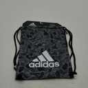 adidas Ready Sackpack, Drawstring Backpack for Women and Men, Lightweight Small Gym Bag, Essential Camo Black/Gray/White, One Size, Nomad Camo Grey/White/Black