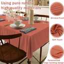 HX&OD Rectangular Tablecloth Cationic Fabric Waterproof Stain Resistant Wrinkle-Resistant for Home/Decoration/Party/Buffet/Wedding/Dining Room/Camping