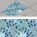 2 Pack Light Covers 4 X 2 Feet Blue Leaves Magnetic Light Cover for Drop Ceiling, Ceiling Shade Filters for Office Classroom Home Hospital Decor (Color-5)