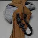 Lelepet Warm Dog Coats for Medium Dogs Waterproof Dog Jacket Reflective Pet Fleece Vest Windproof Cold Weather Coats with Adjustable Buckle & Leash Hole, Brown, M