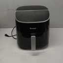 Total Chef 5 Quart Air Fryer - Aerogrill, Non-Stick Frying Basket, French Fry, Digital Touch Screen, 8 Presets, Freidora Elctrica, Countertop Cooking Kitchen Appliance, Black