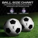 HyDren 12 Packs Soccer Ball with Pump Official Size Soccer Ball for Indoor Outside Training Practice Sport Gift Charity Donation Back to School(Size 3,Black, White)