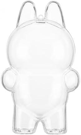 2 x Transparent Protective Case Dust Cover for 17cm Plush Dolls Have a Seat - Ultra Clear Protective Cover for 17cm/6.7in Blind Box Dolls, (No Doll, Standing)