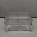 Clear Stackable Makeup Organizer with Drawer, 12''W Acrylic Storage Drawers, Cosmetic Display Case for Vanity Bathroom Countertop, Beauty Holder for Lipstick Brush Skincare Perfume (3 Pack)