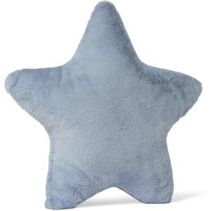 Amazon Basics Kids Plush Star Pillow, Soft Blue Room Decor