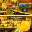L LOHAS LED Dusk to Dawn Bug Light Bulb Outdoor, A19 Yellow LED Bug Light Bulbs, 9W Auto On/Off Bug Lights for Outside, Amber Porch Light Bulb 60W Equi, Non-Attracting, E26 Base for Backyard, 2 Pack