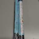 2 x Blackout Window Film, Window Privacy Film Frosted Faux 3D Floral Decorative Static Cling Heat Blocking Window Tint, Black, 17.5" x 78.7"