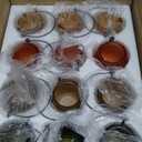 12Pcs Pumpkin Votive Candle Holders Set, Thanksgiving Fall Candle Holders for Table Centerpiece Fall Home Dcor, Pumpkin Candle Holder for Thanksgiving Dinner Table Decor (Colorful)