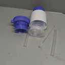 5 Gallon Water Pump, Manual Water Pump, for 5 Gallon Water Bottles, Made Plastic, Cleaning Brush Included(Blue)